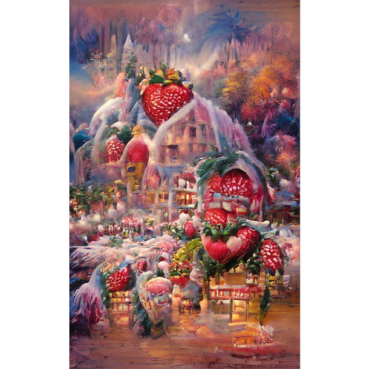 Dream Candy City - Full Round Drill Diamond Painting 50*80CM