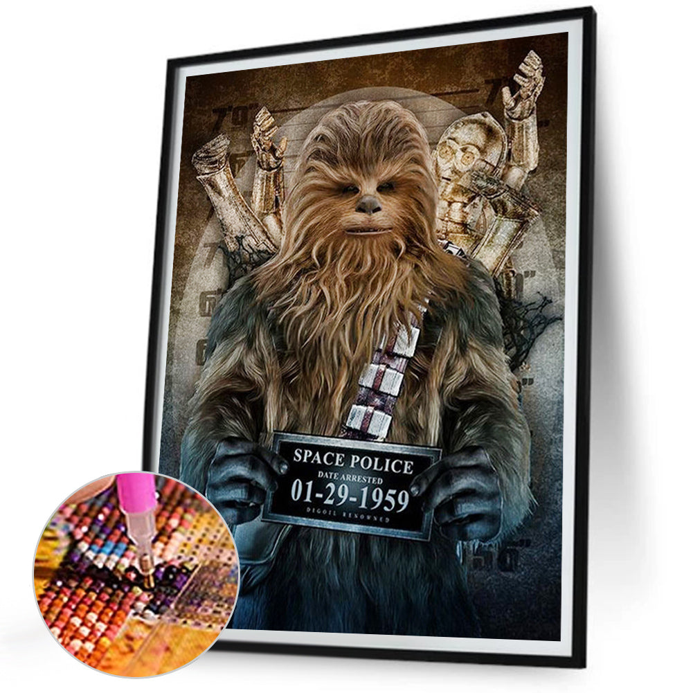 Star Wars - Chewbacca - Full Square Drill Diamond Painting 30*40CM