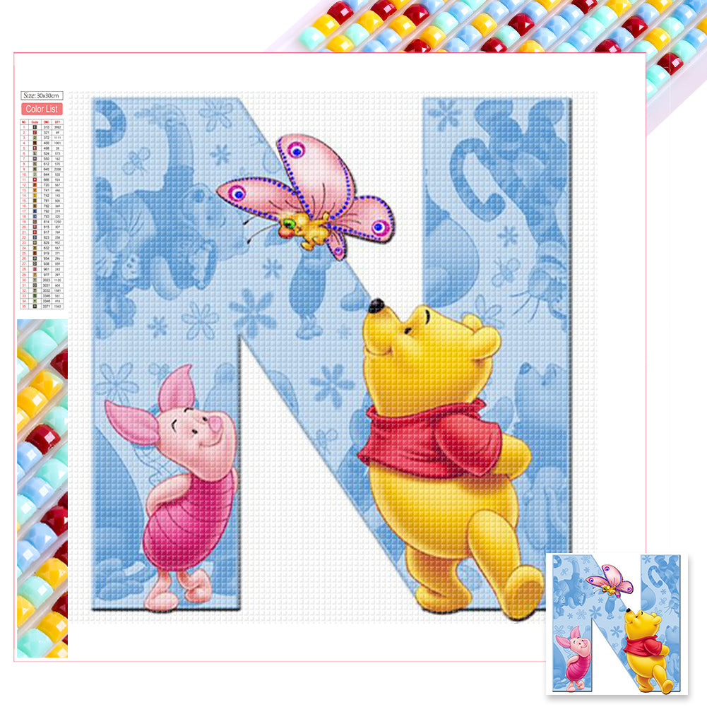 Pooh N - Full Square Drill Diamond Painting 30*30CM