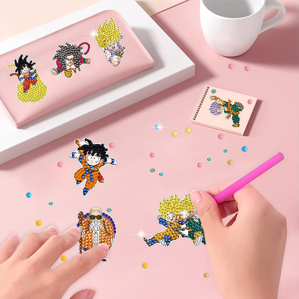 DIY Child Stickers Toy Creative Diamond Art Mosaic Sticker Cartoon Gift for Kids