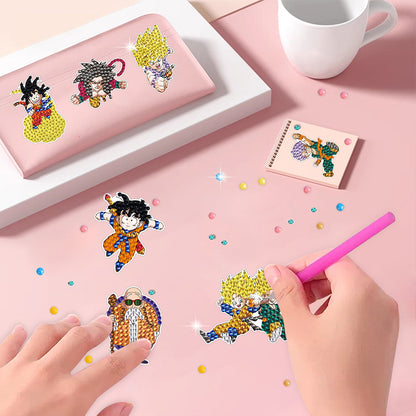 DIY Child Stickers Toy Creative Diamond Art Mosaic Sticker Cartoon Gift for Kids
