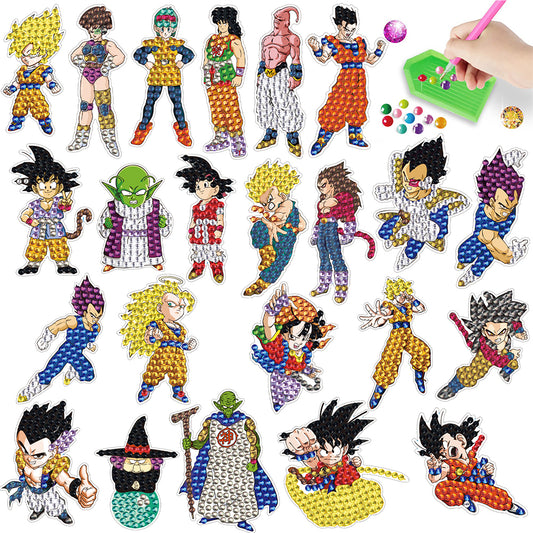 DIY Child Stickers Toy Creative Diamond Art Mosaic Sticker Cartoon Gift for Kids