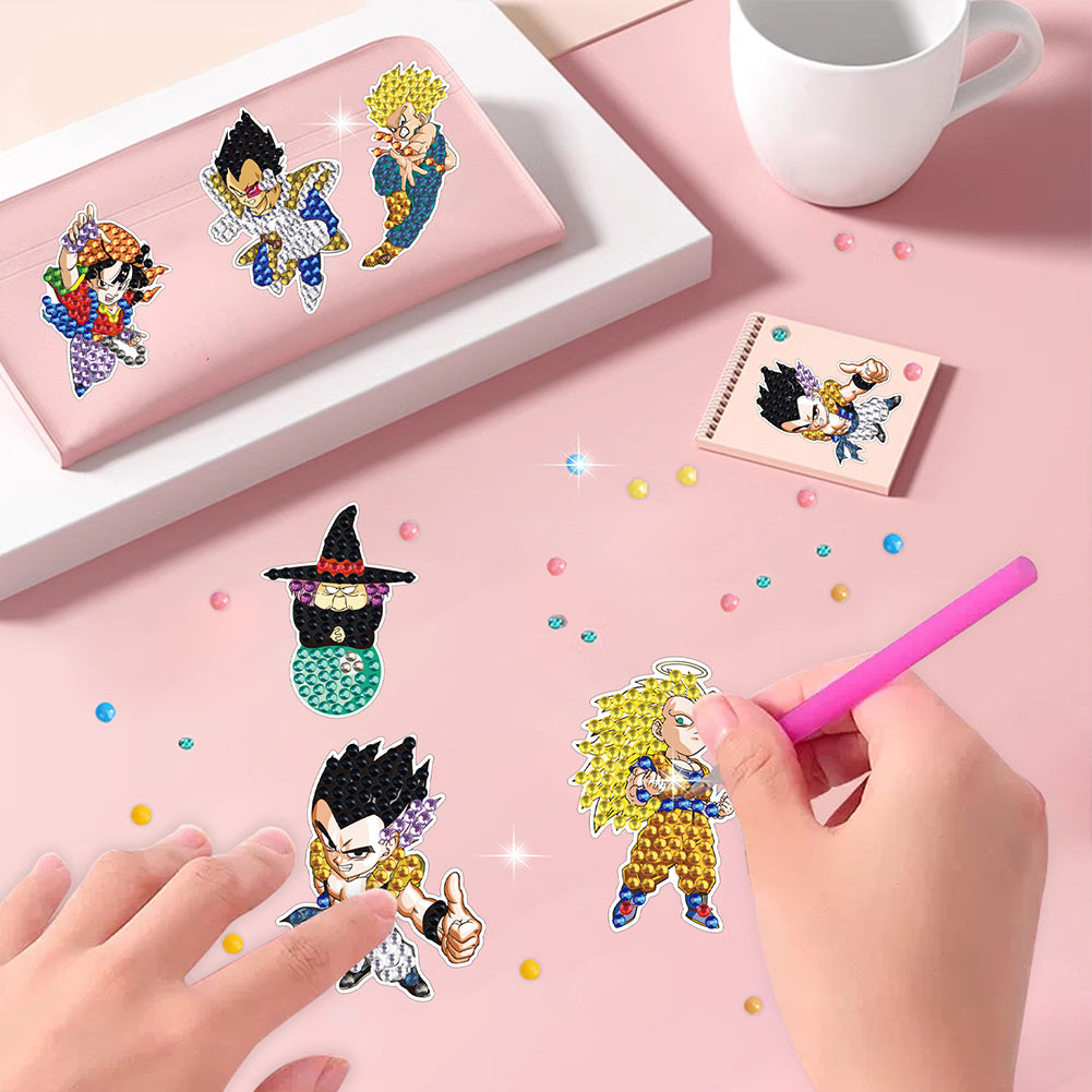 DIY Child Stickers Toy Creative Diamond Art Mosaic Sticker Cartoon Gift for Kids