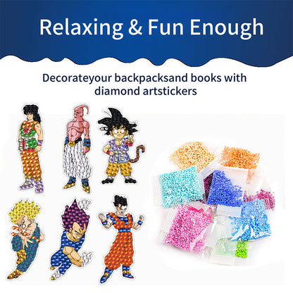 DIY Child Stickers Toy Creative Diamond Art Mosaic Sticker Cartoon Gift for Kids