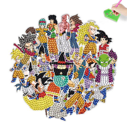 DIY Child Stickers Toy Creative Diamond Art Mosaic Sticker Cartoon Gift for Kids