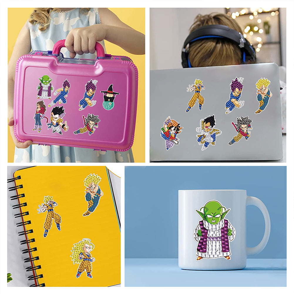 DIY Child Stickers Toy Creative Diamond Art Mosaic Sticker Cartoon Gift for Kids
