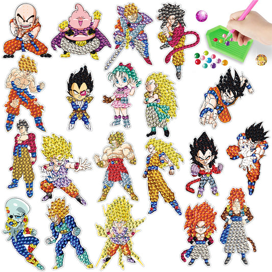 DIY Child Stickers Toy Creative Diamond Art Mosaic Sticker Cartoon Gift for Kids