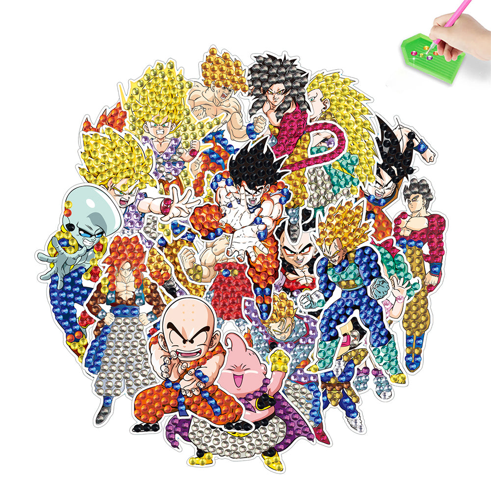 DIY Child Stickers Toy Creative Diamond Art Mosaic Sticker Cartoon Gift for Kids