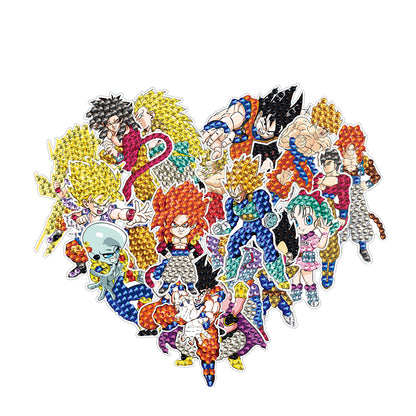 DIY Child Stickers Toy Creative Diamond Art Mosaic Sticker Cartoon Gift for Kids