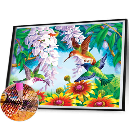 Birdsong - Full Round Drill Diamond Painting 60*50CM