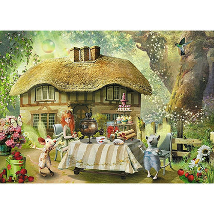 Forest House - Full Round Drill Diamond Painting 70*50CM