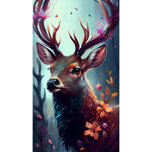 Forest Deer - Full Round Drill Diamond Painting 40*70CM