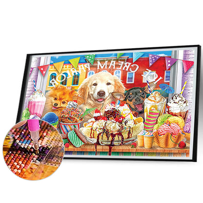Puppy Daily - Full Round Drill Diamond Painting 70*50cm