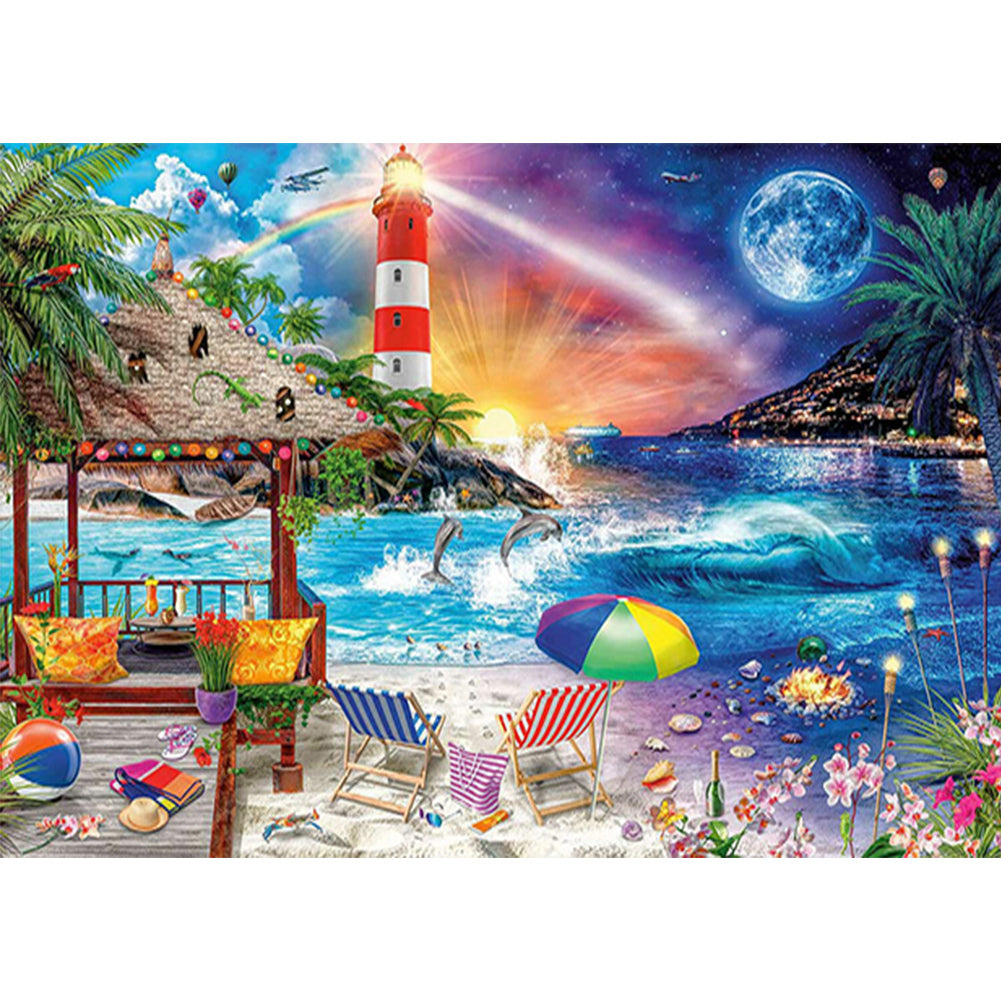 Lighthouse - Full Round Drill Diamond Painting 70*50cm