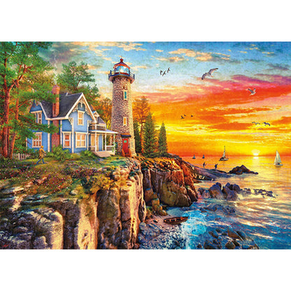 Lighthouse - Full Round Drill Diamond Painting 70*50cm