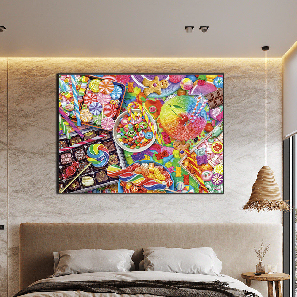 Ice Cream Candies - Full Round Drill Diamond Painting 70*50cm