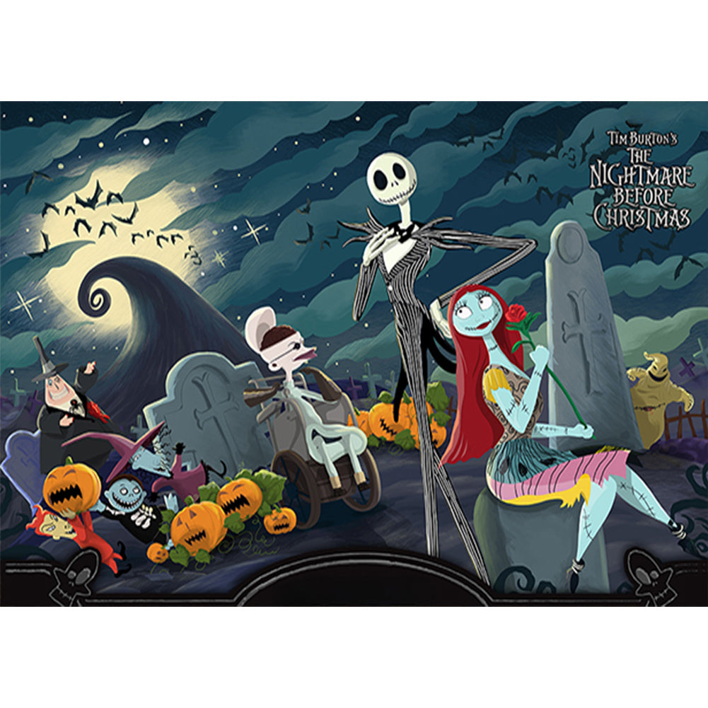 Nightmare Before Christmas - Full Round Drill Diamond Painting 70*50cm