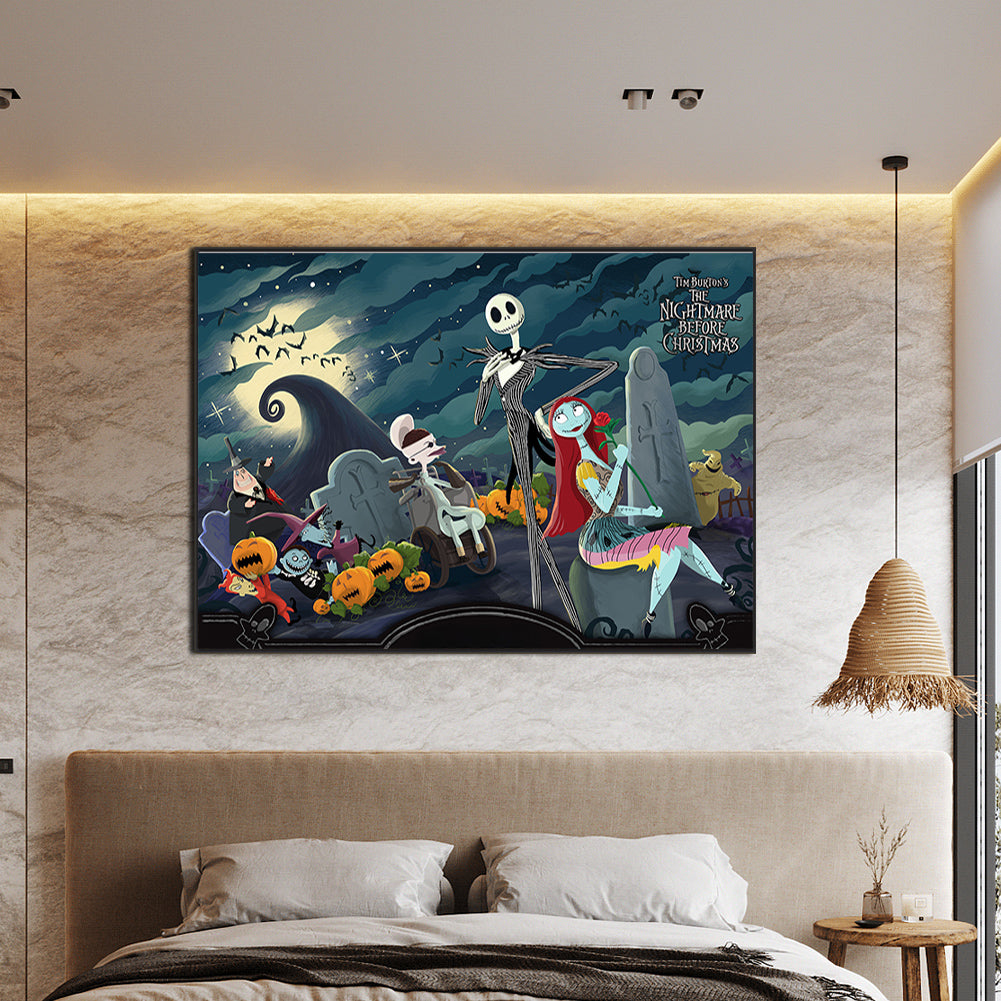 Nightmare Before Christmas - Full Round Drill Diamond Painting 70*50cm