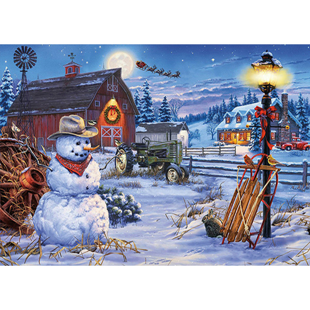 Country Christmas - Full Round Drill Diamond Painting 70*50cm