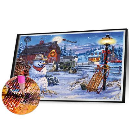 Country Christmas - Full Round Drill Diamond Painting 70*50cm