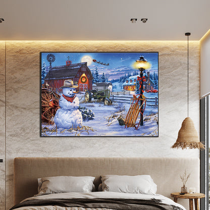 Country Christmas - Full Round Drill Diamond Painting 70*50cm