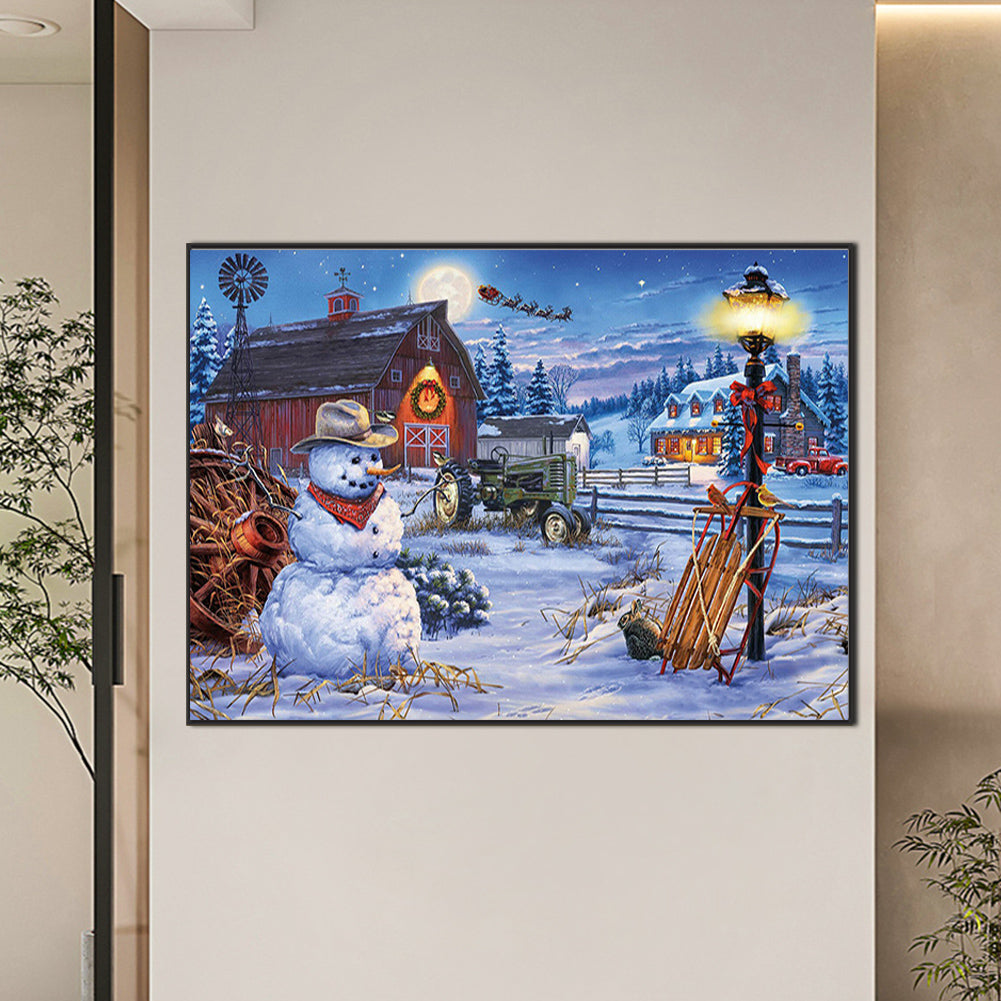 Country Christmas - Full Round Drill Diamond Painting 70*50cm