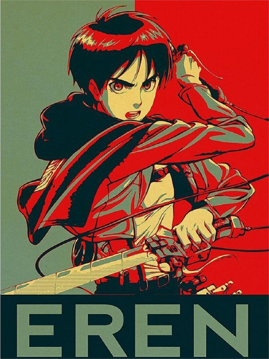 Attack On Titan - Full Round Drill Diamond Painting 30*40CM