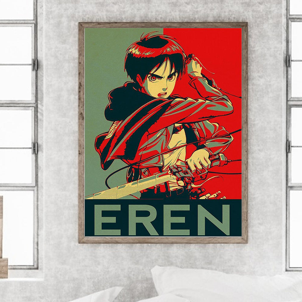 Attack On Titan - Full Round Drill Diamond Painting 30*40CM