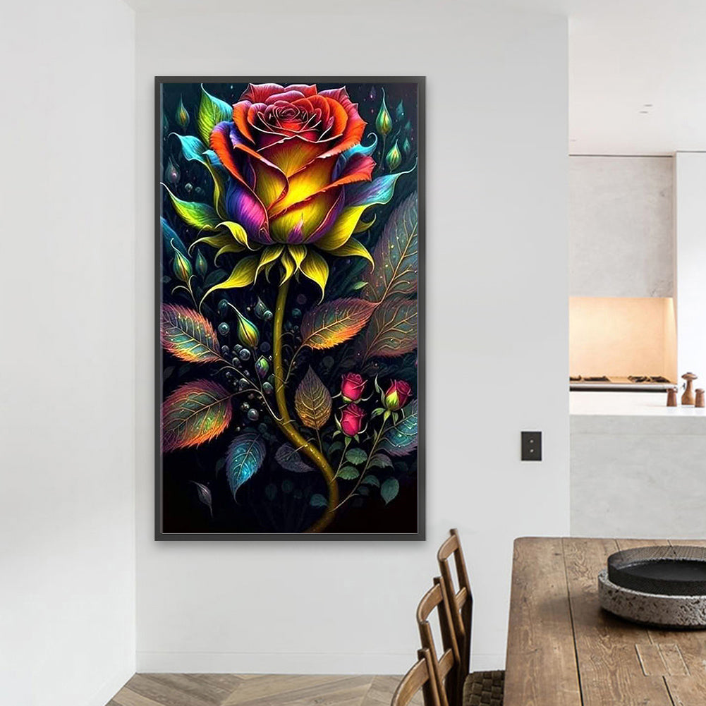 Aurora Rose - Full Square Drill Diamond Painting 40*70CM