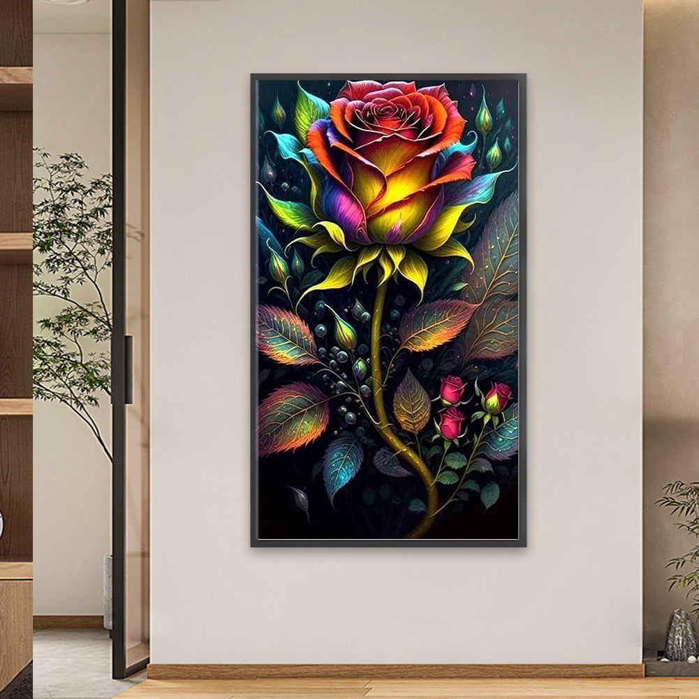 Aurora Rose - Full Square Drill Diamond Painting 40*70CM