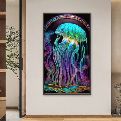 Aurora Jellyfish - Full Square Drill Diamond Painting 40*70CM