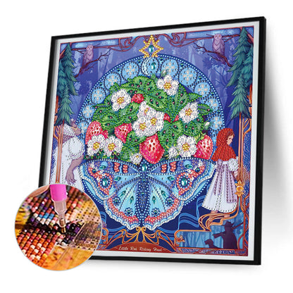 Little Red Riding Hood - Special Shaped Drill Diamond Painting 30*30CM