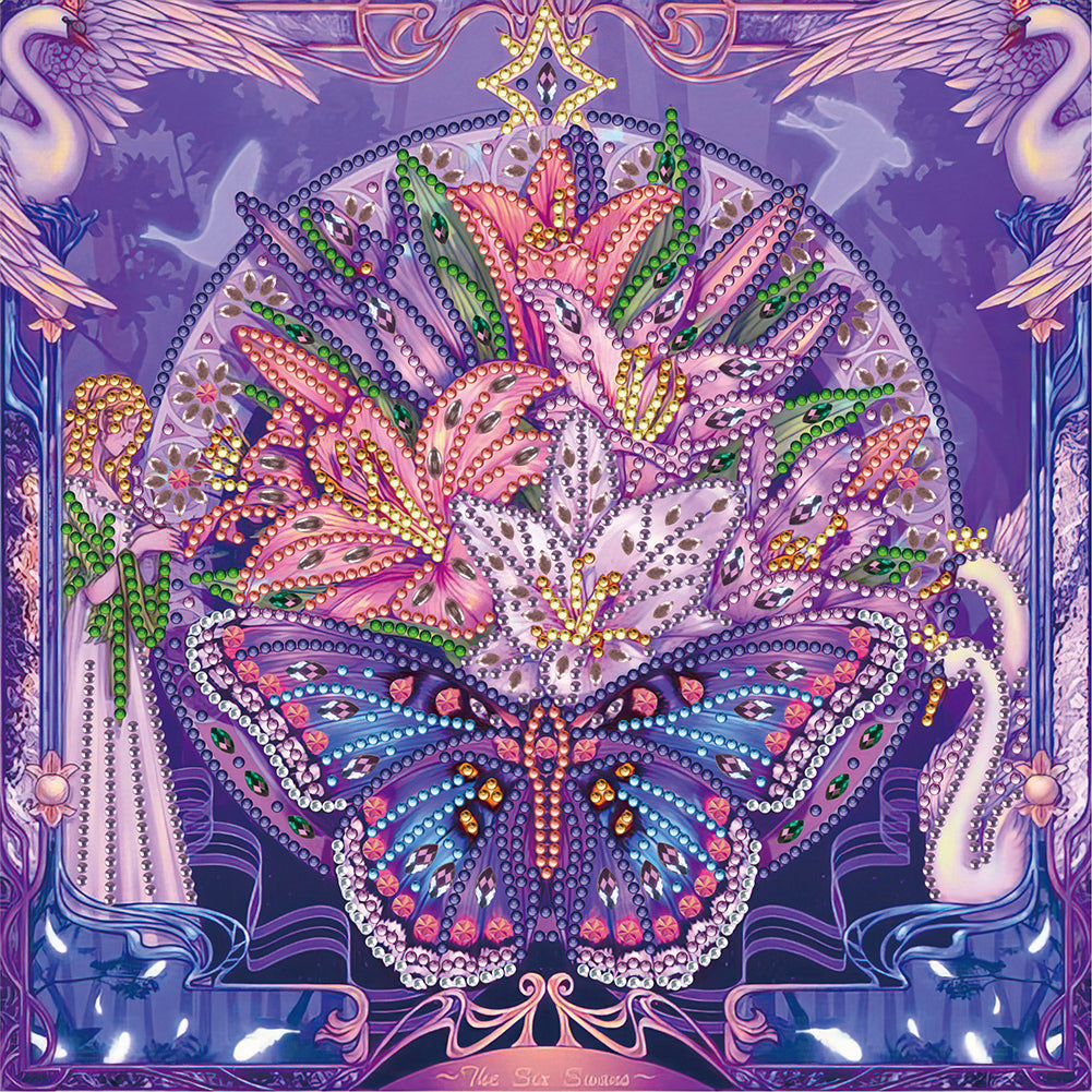 Wild Swan - Special Shaped Drill Diamond Painting 30*30CM