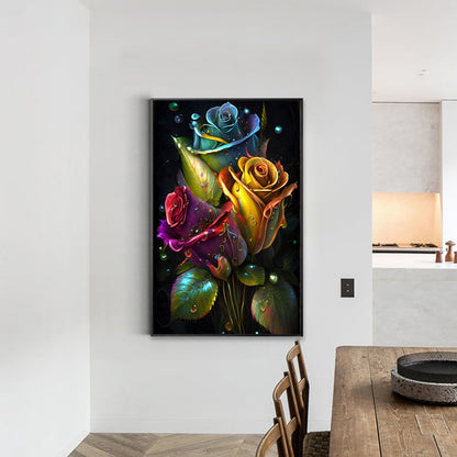 Aurora Rose - Full Round Drill Diamond Painting 40*60CM