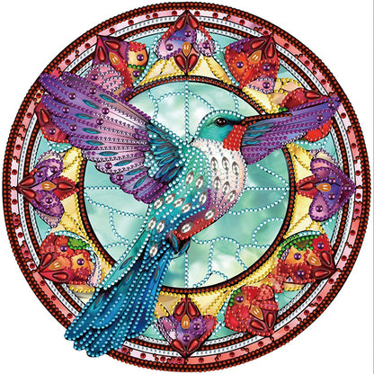 Hummingbird Glass Painting - Special Shaped Drill Diamond Painting 30*30CM