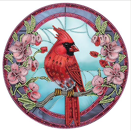 Cardinal Glass Painting - Special Shaped Drill Diamond Painting 30*30CM