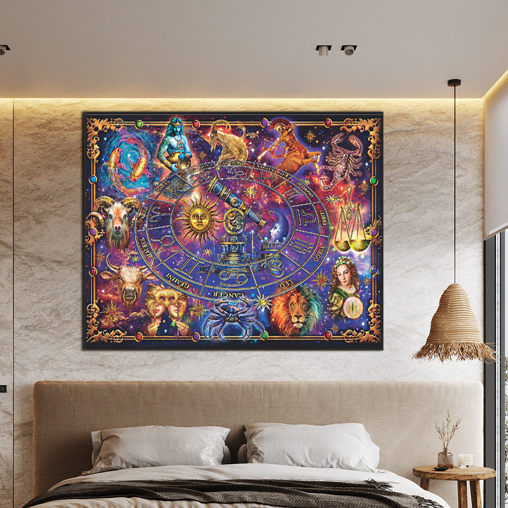 Twelve Constellations - Full Round Drill Diamond Painting 75*50cm