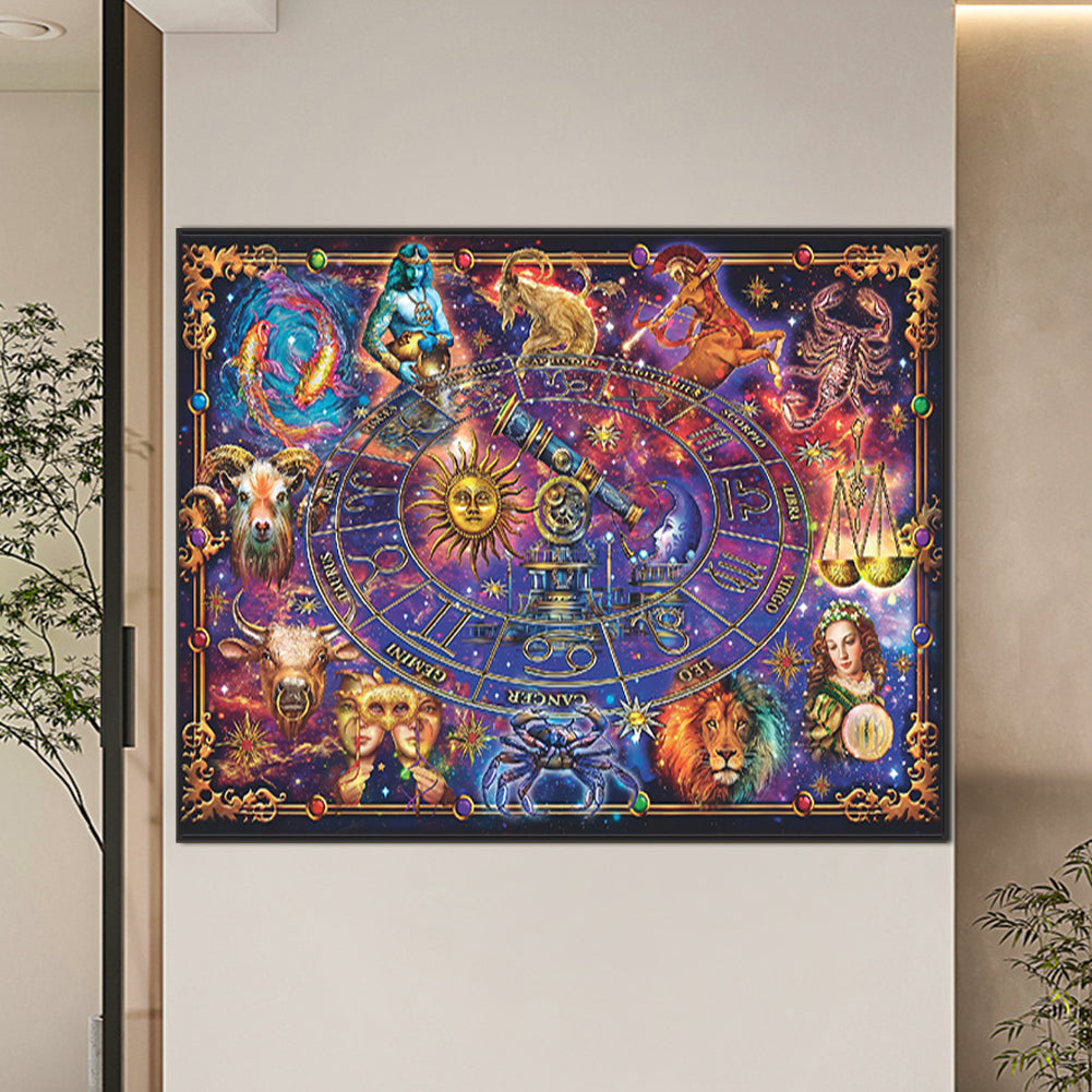 Twelve Constellations - Full Round Drill Diamond Painting 75*50cm