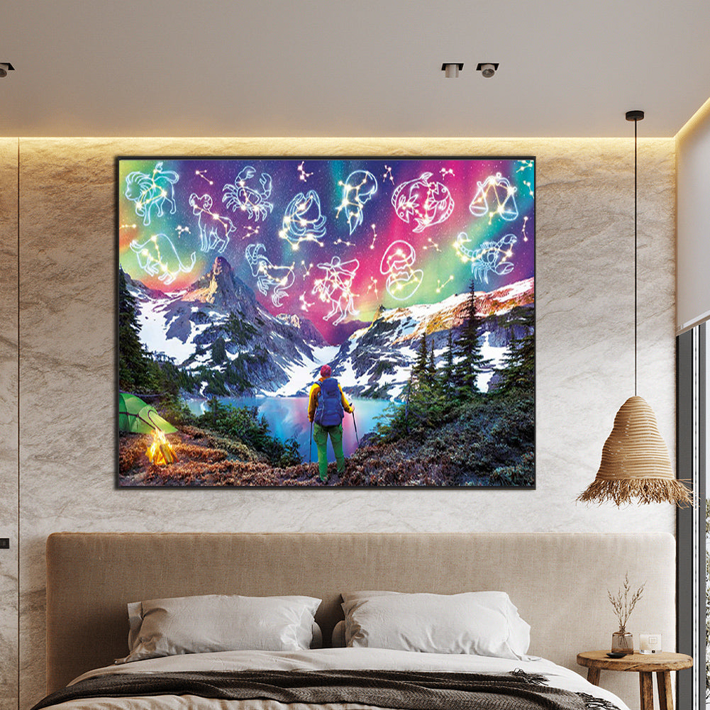 Twelve Constellations - Full Round Drill Diamond Painting 75*50cm