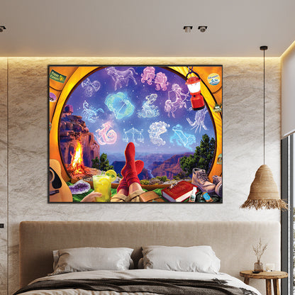 Twelve Constellations - Full Round Drill Diamond Painting 75*50cm