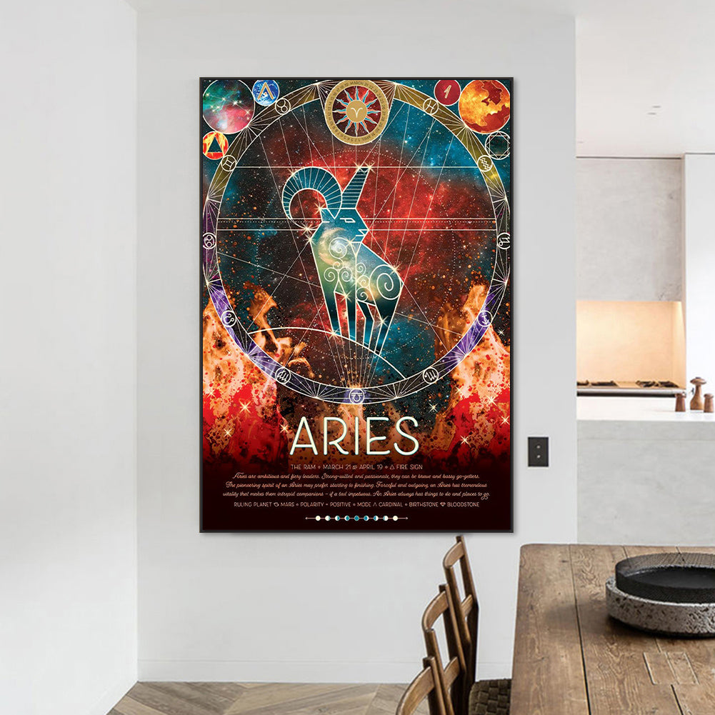 Chinese Zodiac - Aries - Full Round Drill Diamond Painting 50*70cm