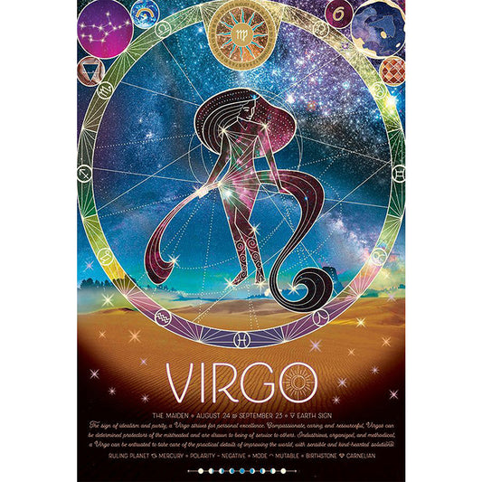 Zodiac Sign - Virgo - Full Round Drill Diamond Painting 50*70cm