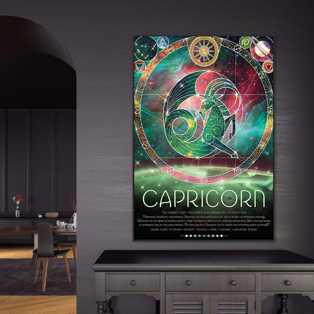 Chinese Zodiac - Capricornus - Full Round Drill Diamond Painting 50*70cm