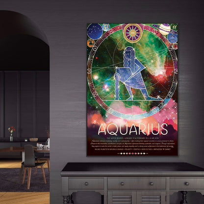 Chinese Zodiac - Aquarius - Full Round Drill Diamond Painting 50*70cm