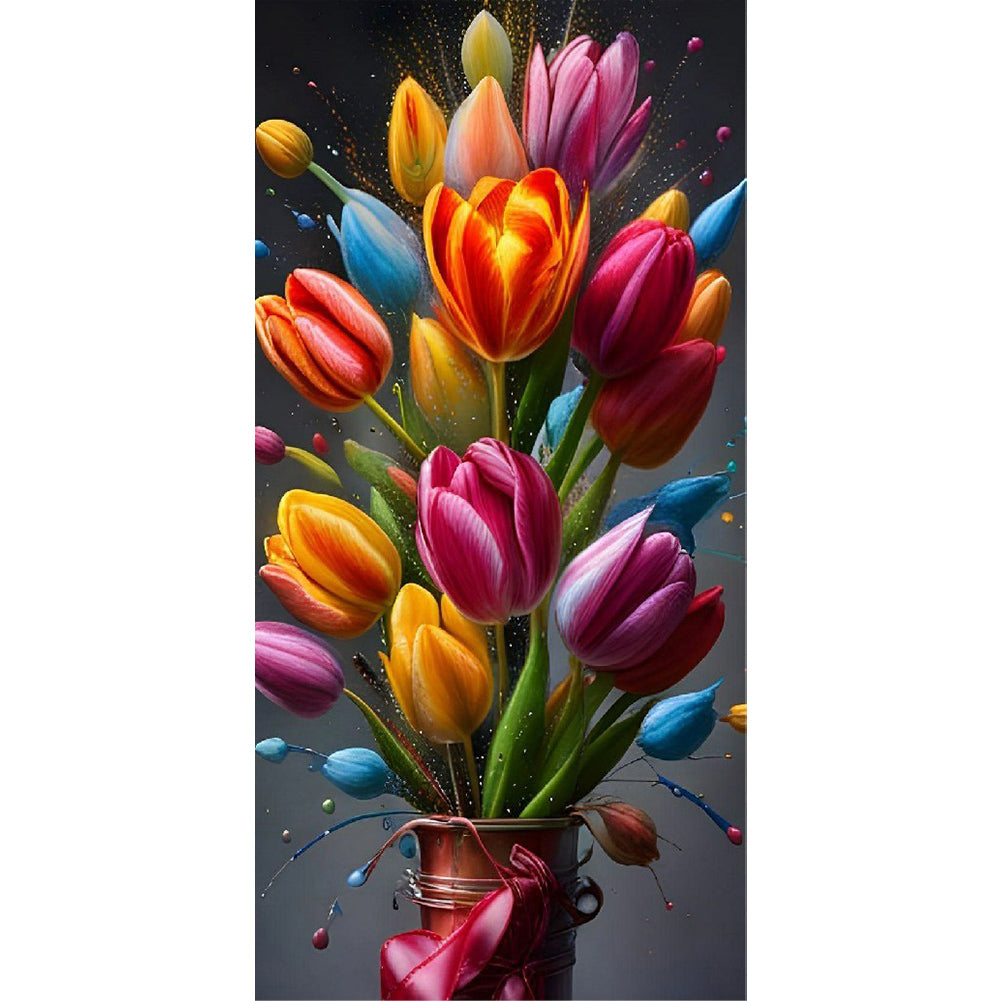 Tulip - Full Round Drill Diamond Painting 40*80CM