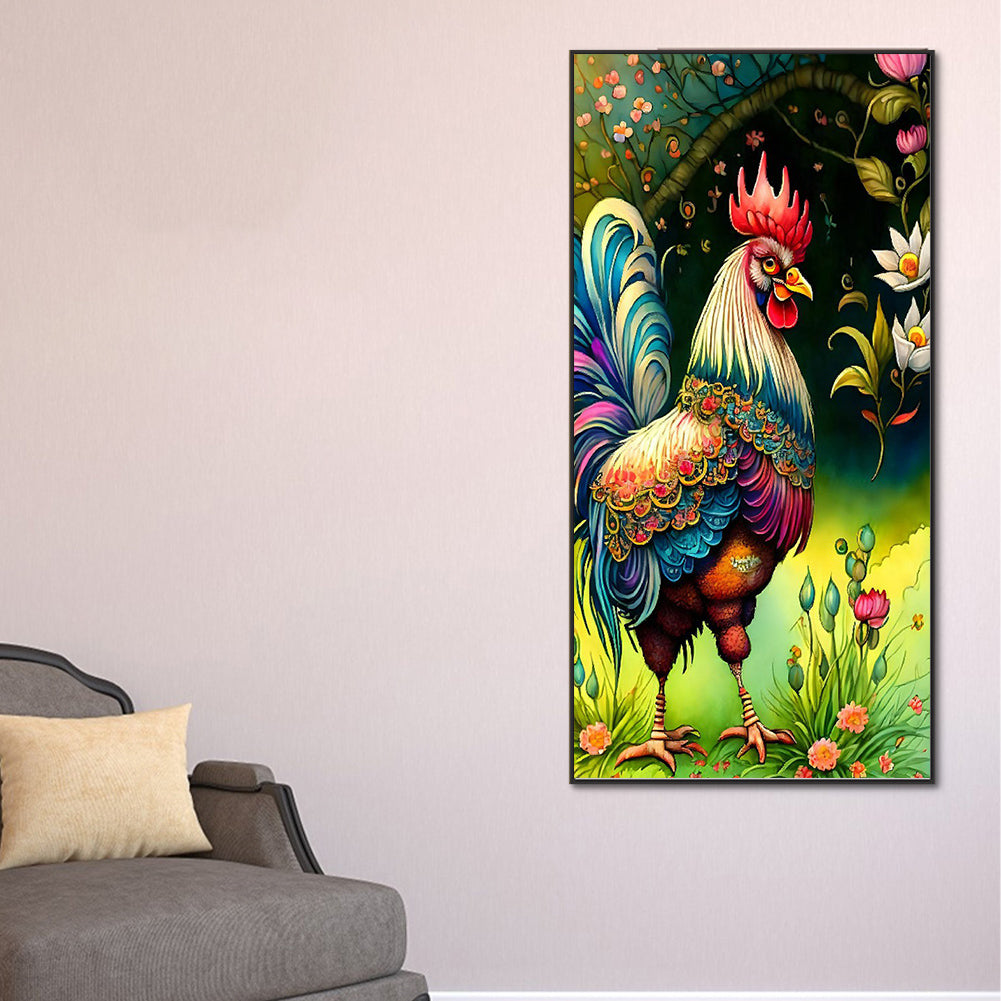 Rooster - Full Round Drill Diamond Painting 40*80CM