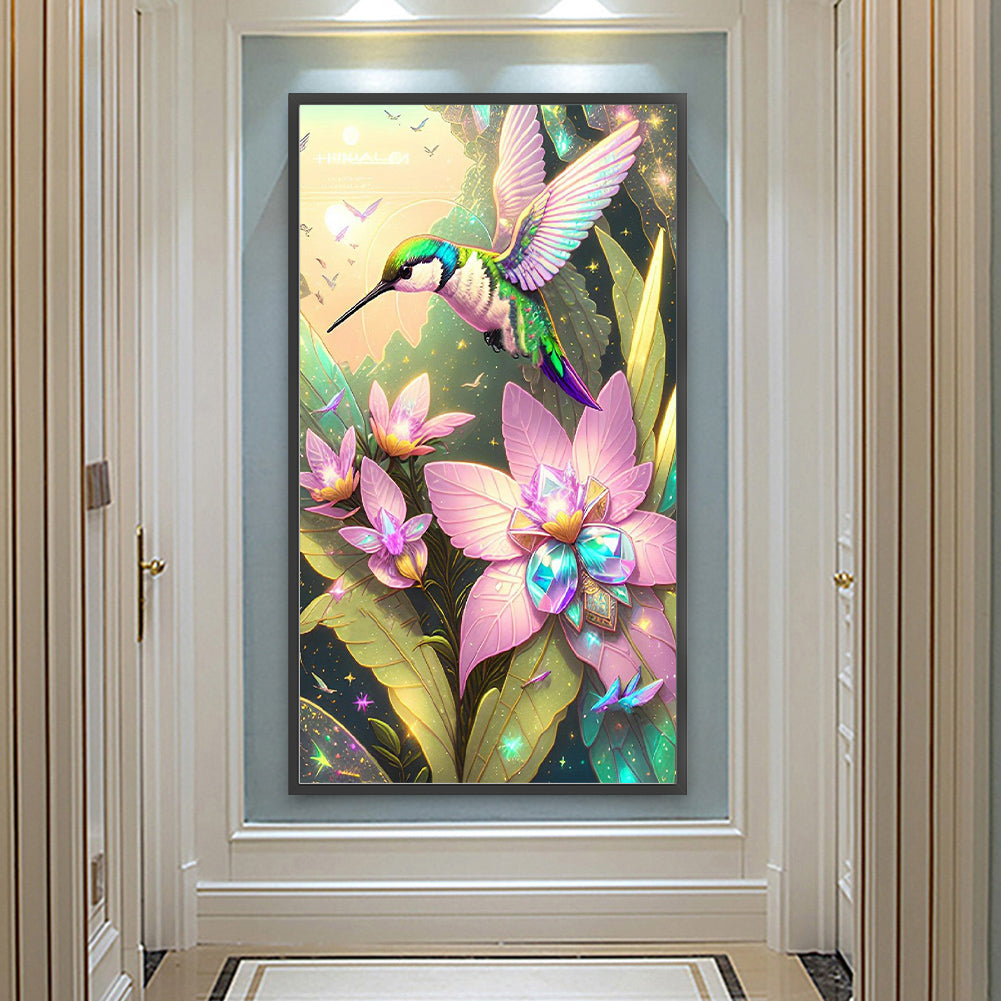 Hummingbird - Full Round Drill Diamond Painting 40*70CM