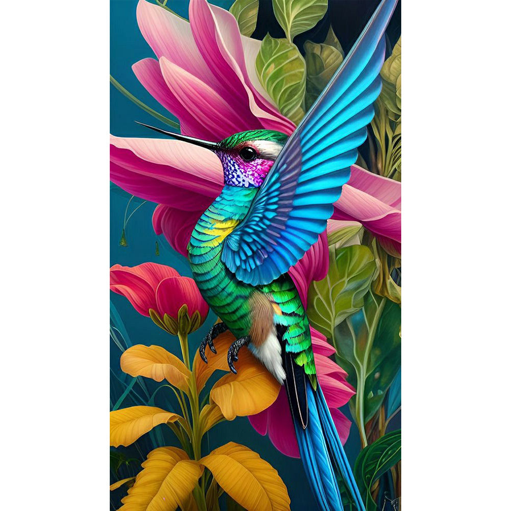 Hummingbird - Full Round Drill Diamond Painting 40*70CM