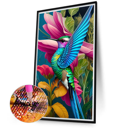 Hummingbird - Full Round Drill Diamond Painting 40*70CM