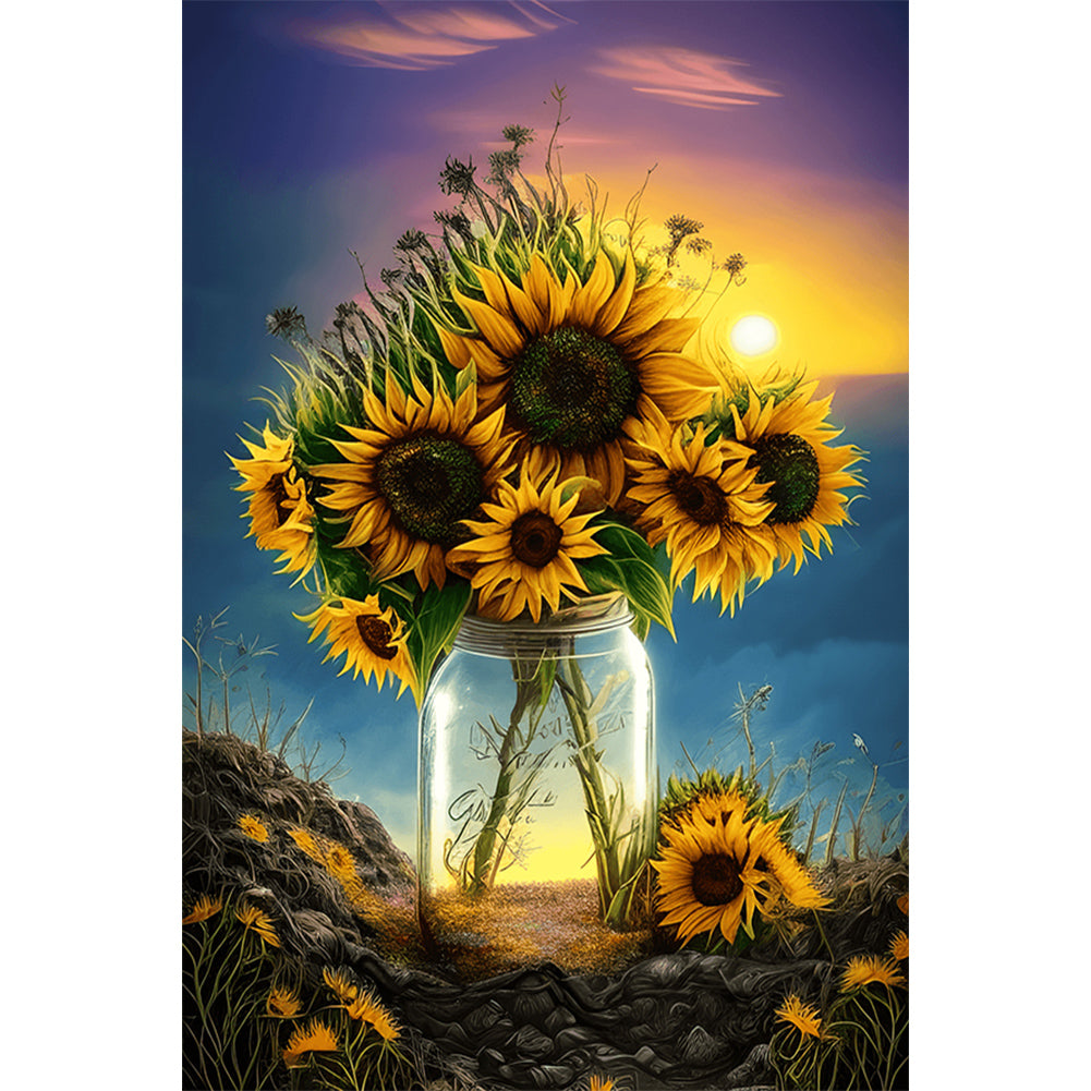 Sunflower - Full Round Drill Diamond Painting 40*60CM